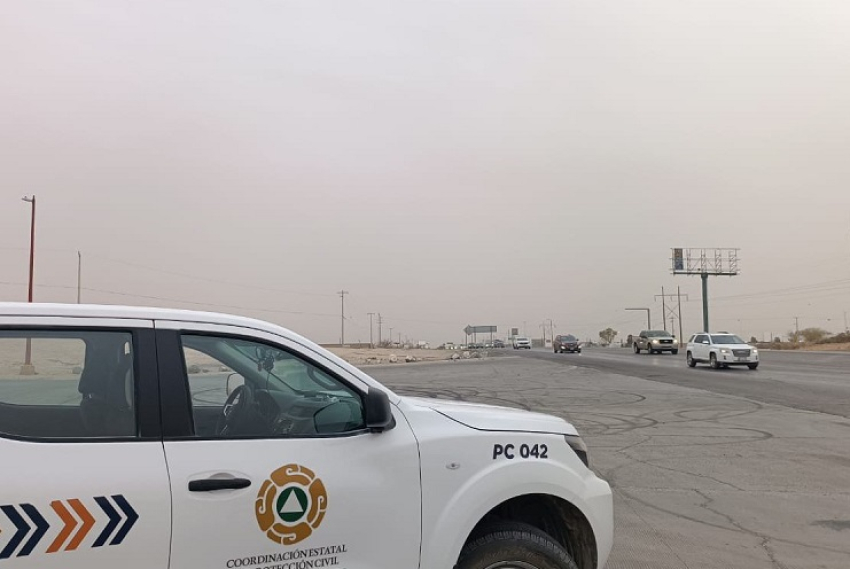 Emite CEPC alerta preventiva por fuertes vientos y probabilidad de tolvaneras en pr&oacute;ximas horas