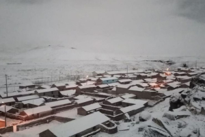 Registran nieve en 8 municipios de la region