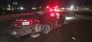 Aparatoso choque en el corredor comercial deja cuantiosas p&eacute;rdidas