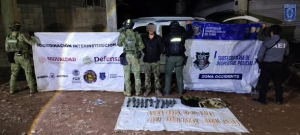 Capturan a narco con 87 artefactos explosivos en Moris