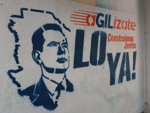 Promueven la imagen de Gilberto Loya con pintas