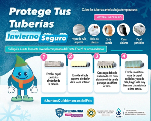 Reitera JCAS recomendaciones para prevenir la ruptura de tuber&iacute;as en casa a causa de las bajas temperaturas