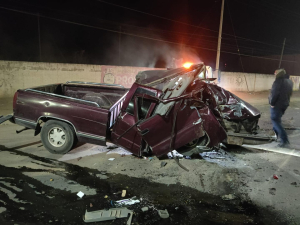 Impresionante accidente en la Morelos, joven salva la vida