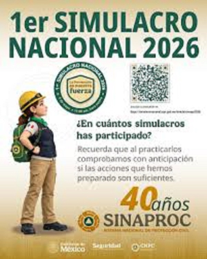 Sorprende a Cuauhtemenses Simulacro Nacional; segundo ser&aacute; en septiembre