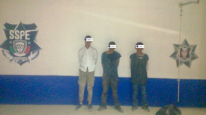Recupera SSPE veh&iacute;culo y detiene a 3 presuntos traficantes