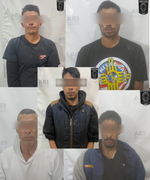 Detienen a cinco masculinos por tentativa de homicidio de una mujer y un menor de edad en el ejido Vista Hermosa