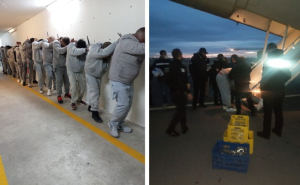 Trasladan a m&aacute;s de 200 peligros reos de ciudad Ju&aacute;rez, se origina una trifulca al exterior