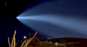 Impresiona a chihuahuenses el paso del cohete de SpaceX