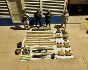 Sigue el combate en vs del narcotr&aacute;fico, aseguran arsenal