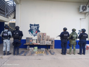 Asegura SSPE arsenal y 5 veh&iacute;culos en Aldama