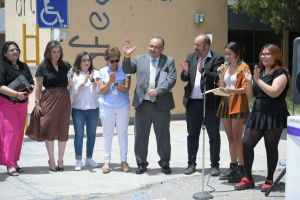 Inauguran en la Facultad de Artes el Mural &ldquo;Estamos secos, (tenemos sed)"