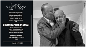 Muere Sixto Duarte J&aacute;quez, hermano del Exgobernador