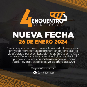 El 4o encuentro de negocios de CLUMIN sera en Enero