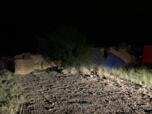 Se vuelca tr&aacute;iler en la libre a Ju&aacute;rez