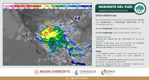 Hoy continuaran las lluvias en esta zona