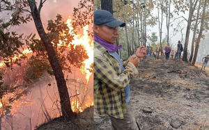 Llevan v&iacute;veres en apoyo a combatientes de incendios forestales en Madera