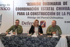 Coordina Gobernadora mesa de seguridad en Parral