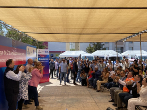 Entrega Maru Campos ambulancias en Cuauht&eacute;moc