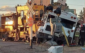 Resultado del accidente ferroviario, 26 personas lesionadas