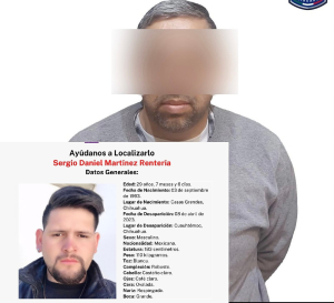 Detienen a sospechoso de desaparici&oacute;n forzada de joven Cuauhtemense