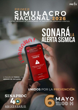 Activan alarmas hoy durante primer Simulacro Nacional