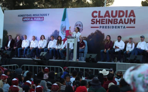Claudia Sheinbaum presenta sus compromisos para Ciudad Ju&aacute;rez ante empresarios de