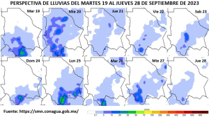 Pronostican calor y lluvias para las siguientes horas en gran parte del estado